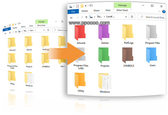 图片[1] - Folcolor：简洁高效的 Windows 文件夹着色工具